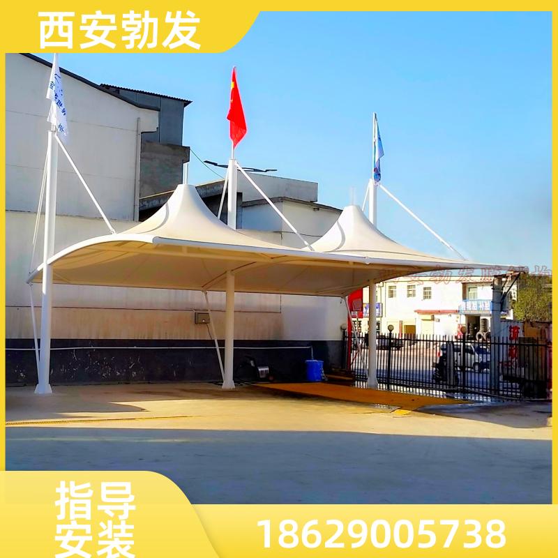 勃发 停车场 七字单双挑车棚 防雨防晒 来图来样定做 拆卸方便