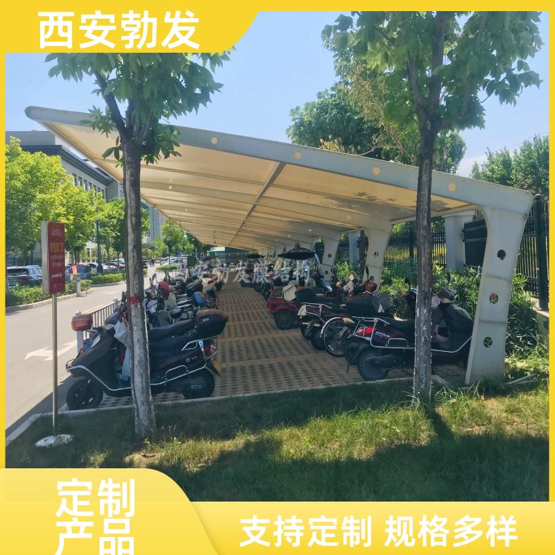 勃发 小区 钢结构膜布车棚 防水防紫外线 按尺寸定制 施工周期短
