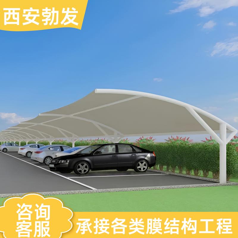 停车场 PVDF膜布停车棚 防水防紫外线 按尺寸定制 国内上门安装 勃发